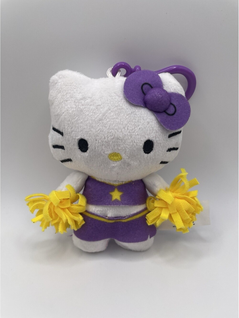 Hello Kitty In Cheerleading Outfit Sanrio 4” Stuffed Plush Keychain Toy